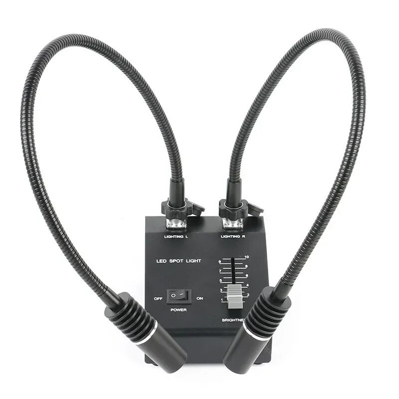 Gooseneck Light Source Microscope Dual Light Source Illumination LED Light