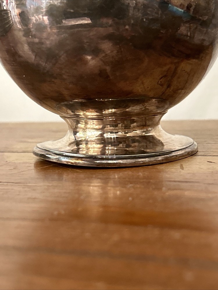 Engraved Vintage Silverware Plate Pitcher Jug Silver Plated