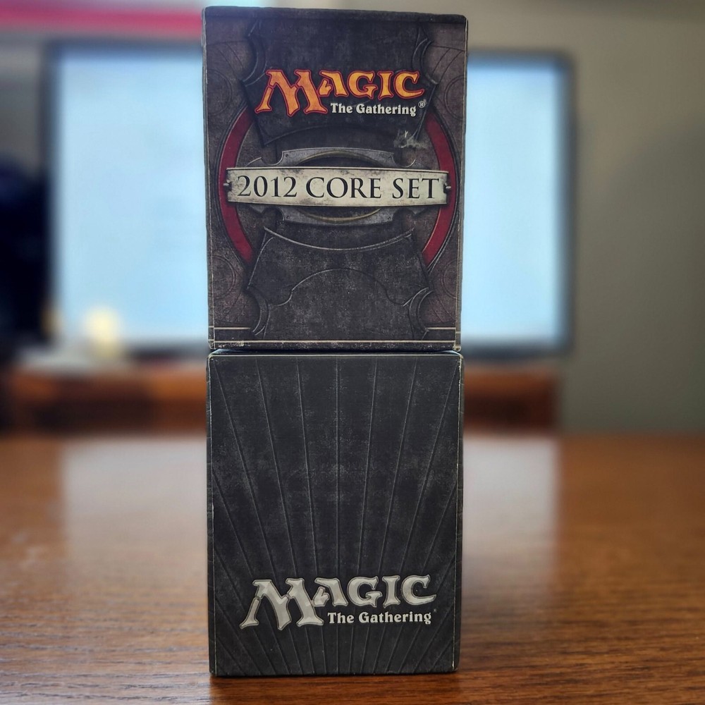 2 empty fat pack boxes Core Set 2012 & Core Set 2013 Magic The Gathering