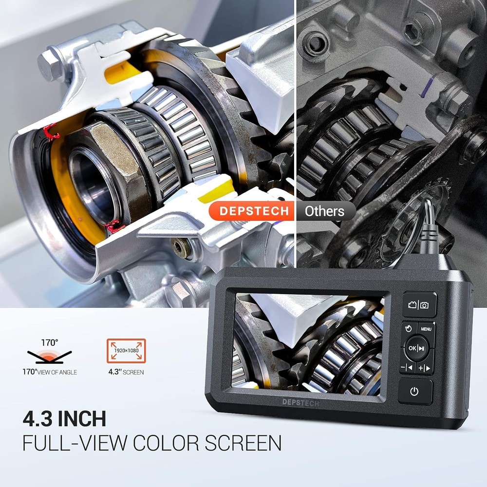Advanced 5.5mm Borescope Camera with Lights & Photo Capture