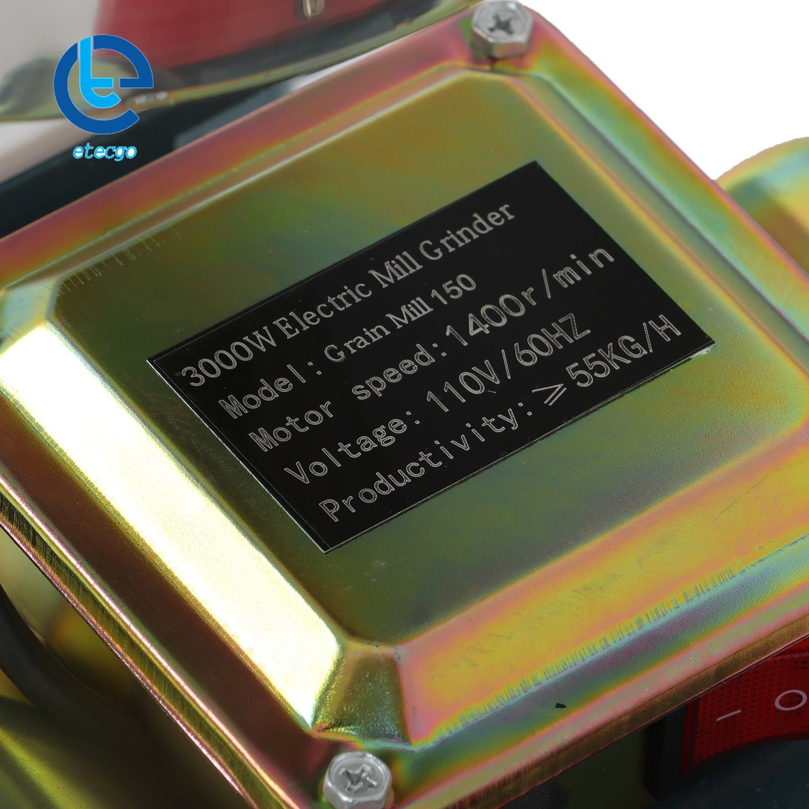 Heavy Duty Electric Grain Mill 3000W 110V Mill Grinder For Corn Wheat Feed Flour