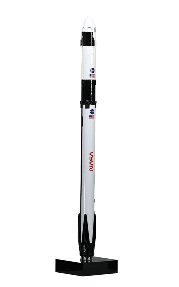 NEW SpaceX Falcon 9 - Crew Dragon Rocket Model Static Model 1:233
