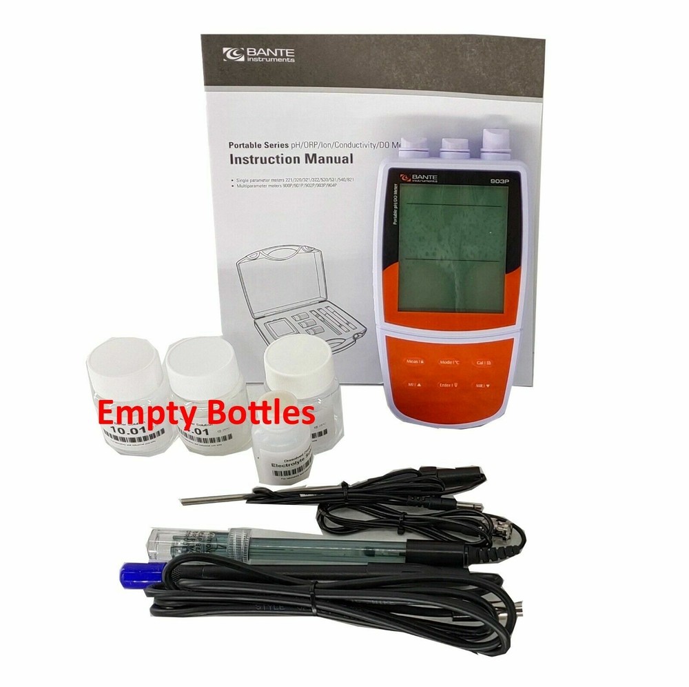 Water Quality Analyzer Portable Dissolved Oxygen Meter pH mV Temp Tester Meter