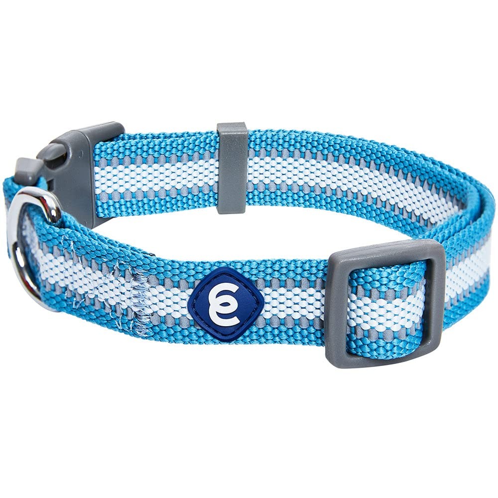 Essentials Reflective Dog Collar for Medium Dogs | Adjustable Nylon Collar in...