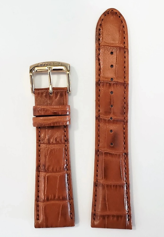 Original Citizen Replacement 22mm Brown Leather Band Strap 59-S52479