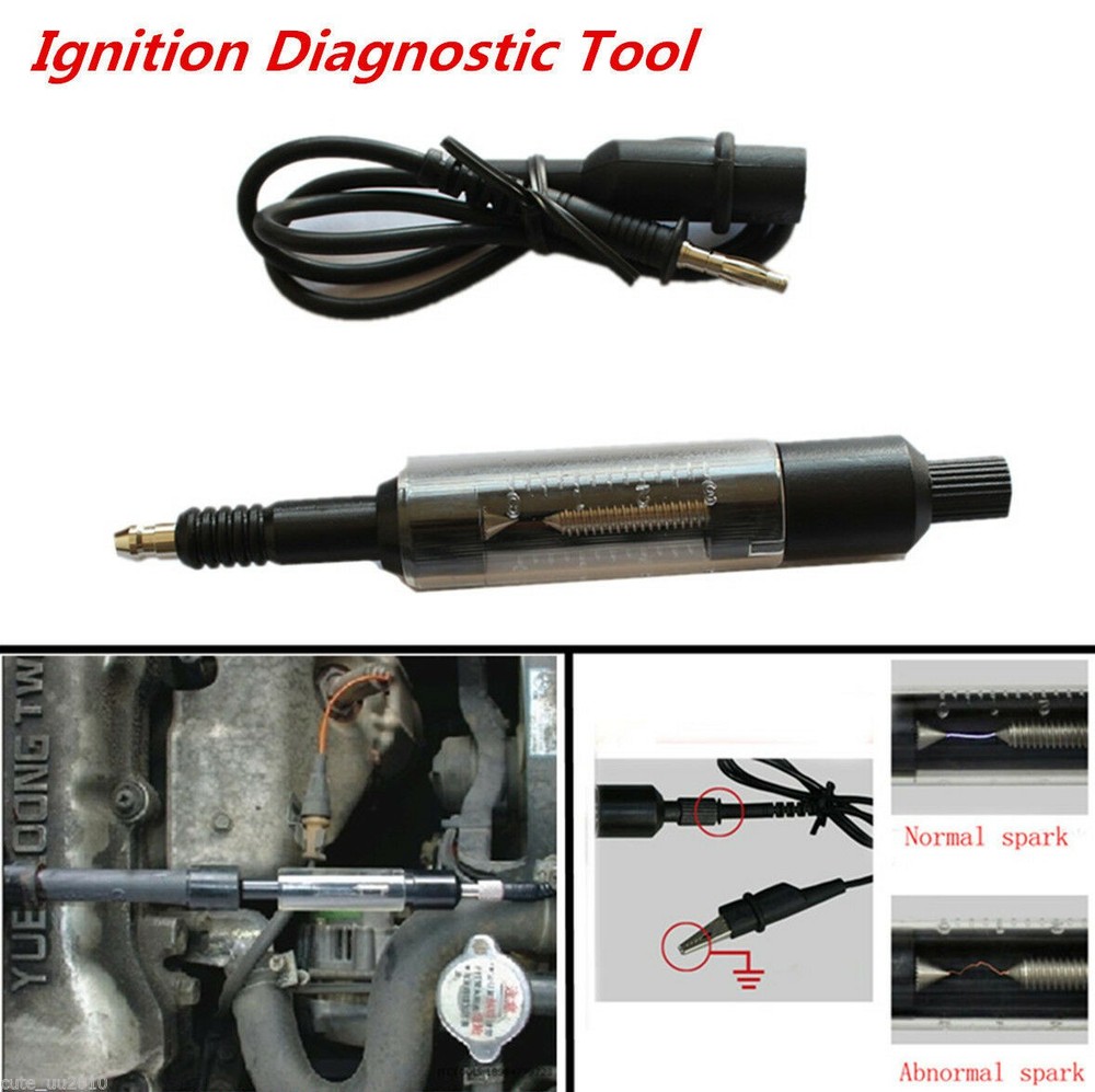 Adjustable Coil Overs Spark Tester Detector Car Ignition Test Diagnostic Tool US