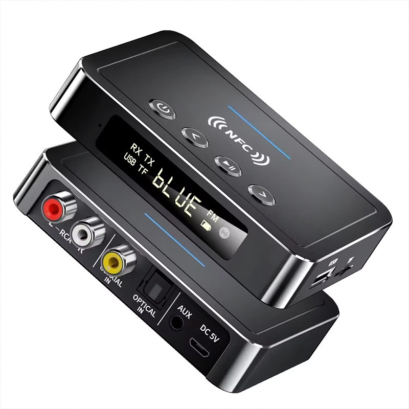 3in1 NFC Bluetooth Receiver Transmitter FM Adapter Wireless Audio Video Adapter