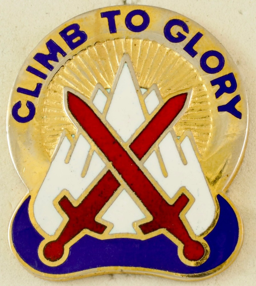 10th Mountain Division NCBU Crest DI/DUI CB V21 HM