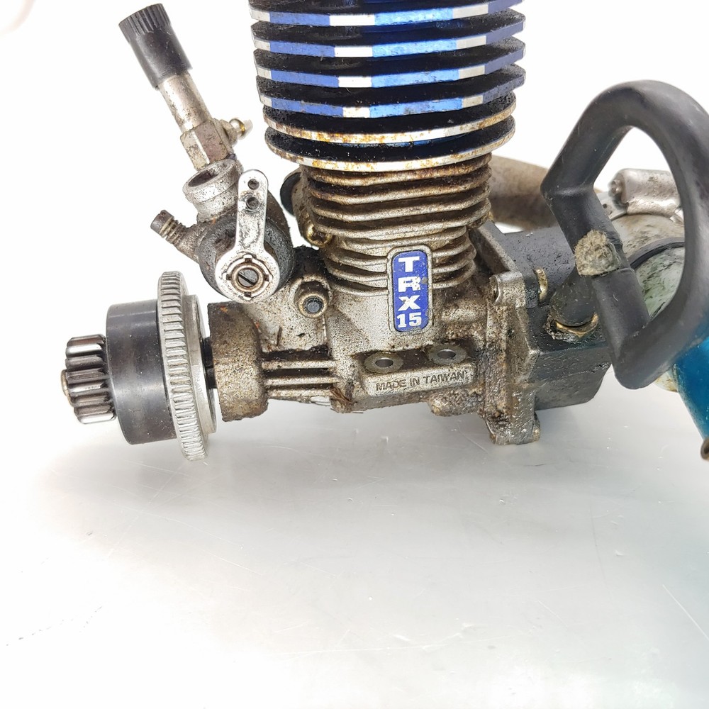 Old Skool Vintage Traxxas 4007 TRX Pro Nitro .15 Engine w/ Pipe & Pull-Start