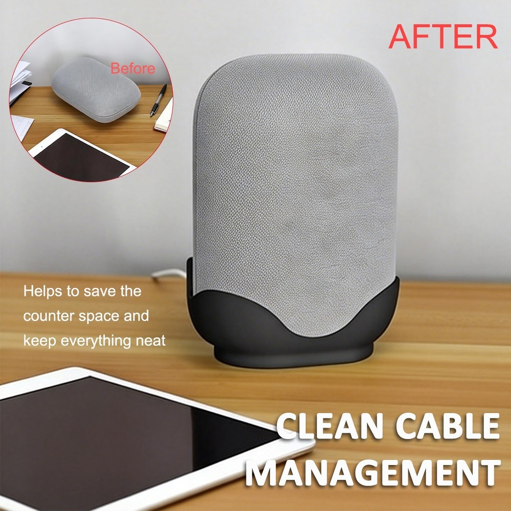 Wall Mount Bracket Desktop Stand For Smart Audio Speaker Black