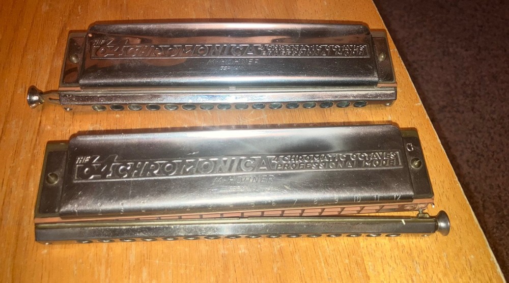 Hohner 64 Chromatic Chromonica ( Two used Harmonicas)