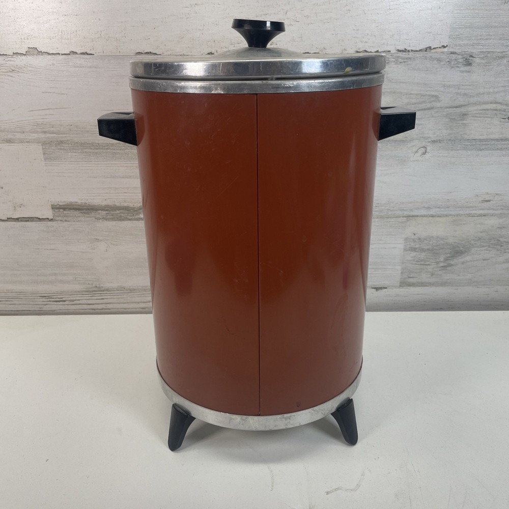 Retro West Bend Westmark 30 Cup Percolator Coffee Maker 3525 Red TESTED
