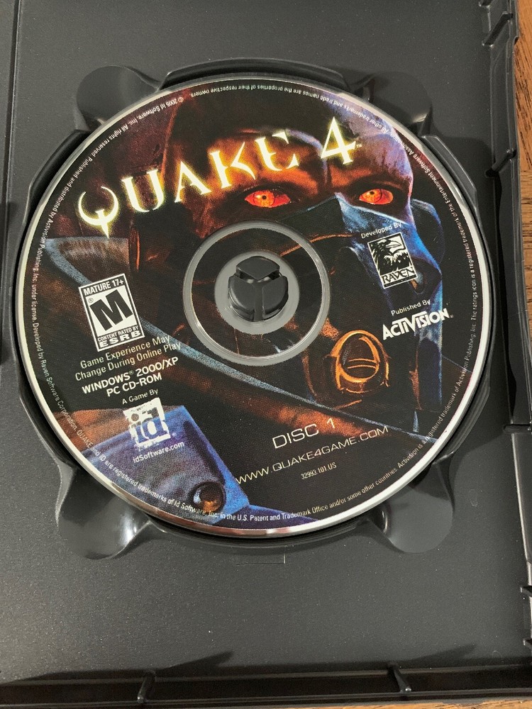 Quake 4 Computer Software Missing Disc 2