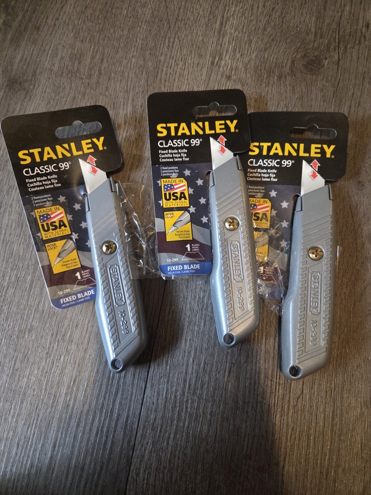 3 Stanley STA010299 Fixed Blade Utility Knife