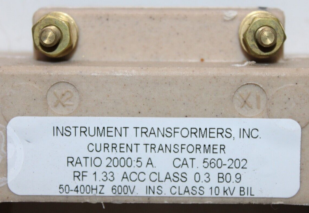 INSTRUMENT TRANSFORMERS CURRENT TRANSFORMER 560-202 2000:5A 50-400HZ