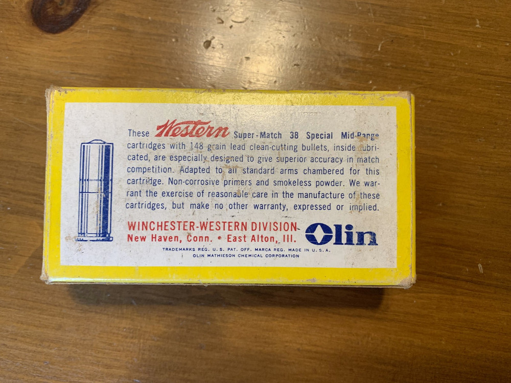 1960s Western 38 Special Super-match Empty Boxes