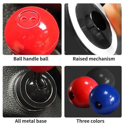 Push Start Button Cover, Joystick Car Starter Protector, Metal One-Touch Push