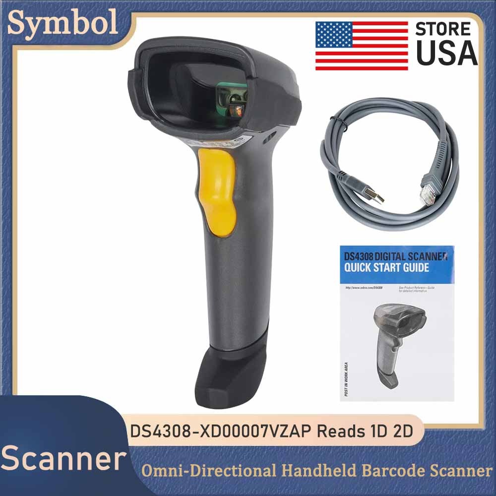 Symbol DS4308-XD00007VZAP Handheld USB 1D 2D Barcode Scanner USB Code Reader