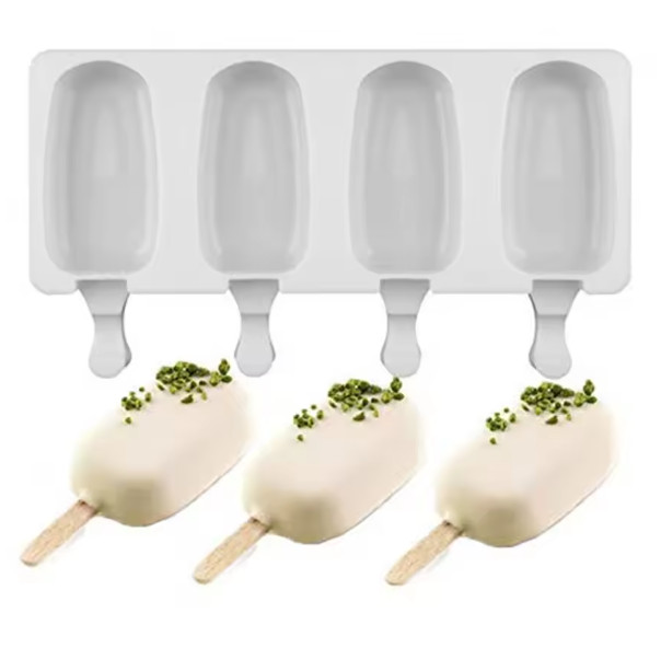 Silicone Ice Cream Mold DIY Popsicle Tray Magnum Style Fruit Juice Ice Pop Maker