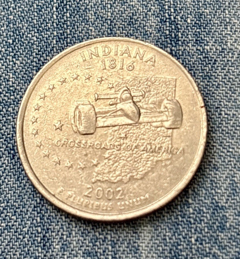 2002 D Indiana State Quarter