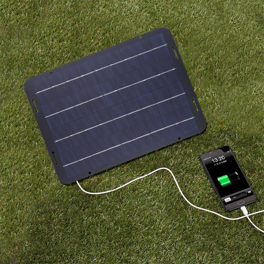 60W Solar Panel 12V Trickle Charger Battery Charger Kit Maintainer Boat Car RV