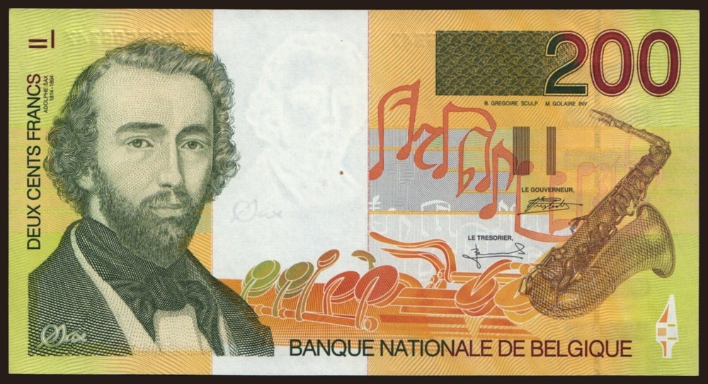 Belgium - 1995 - 200 Francs - "UNC" #CO6116