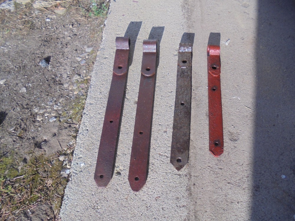 Hand forged barn hinges, barn strap hinges, antique barn hinge