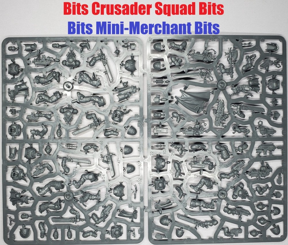 Bits Crusader Squad Upgrades Sprue Black Templars 40k Space Marines