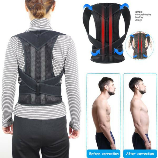 Corrector Brace Back Posture Corrector Women Men Support Adjustable Belt.