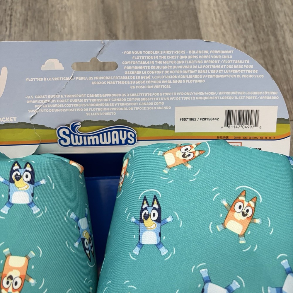 Bluey Puddle Jumper / Life Jacket Swimways Floatie Pool