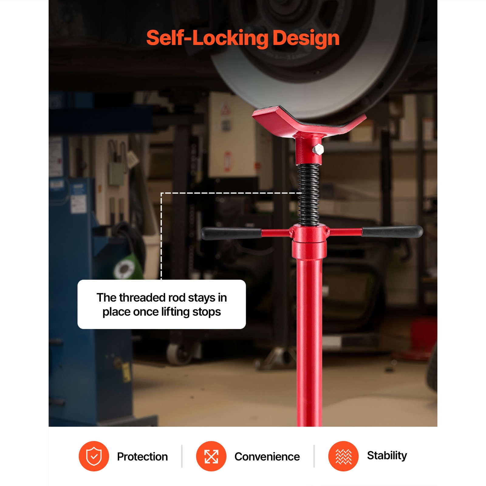 Uimoso Underhoist Support Stand with 3/4 Ton Capacity and Stable Round Base