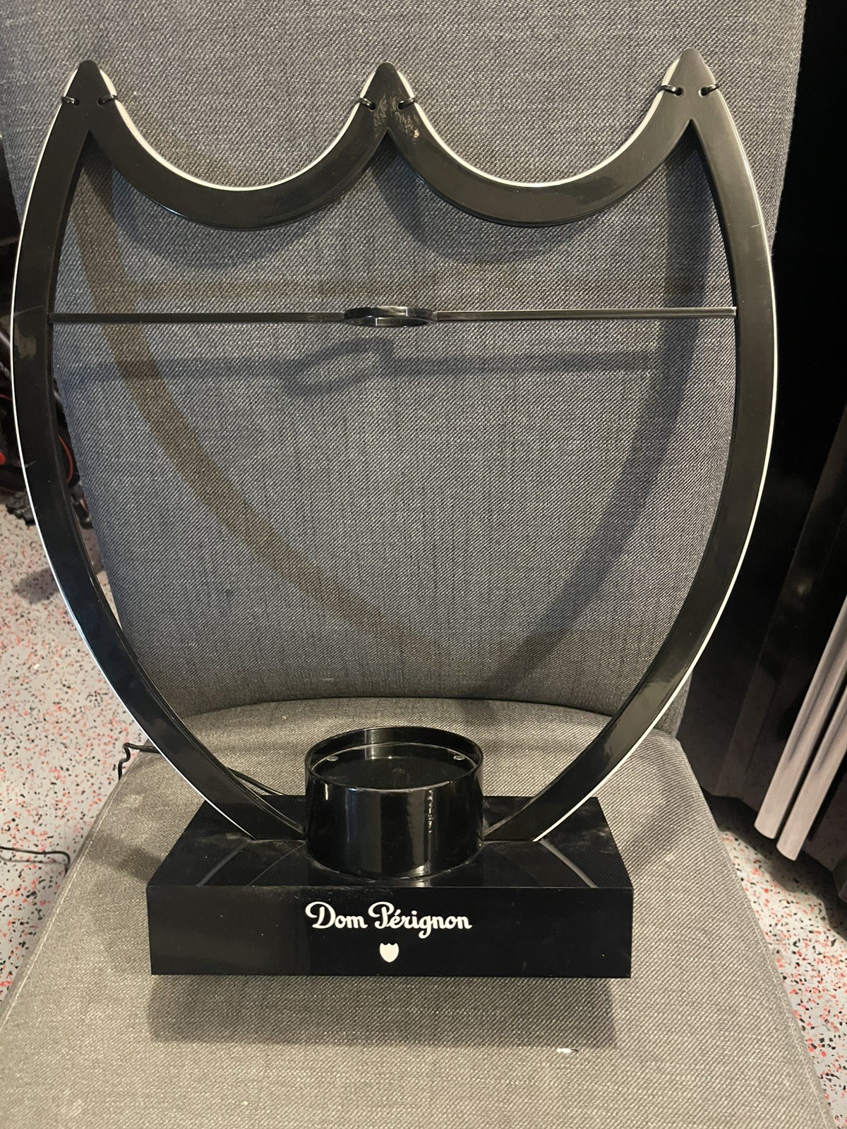 Dom Perignon Green and Purple LED Light Bottle Display Stand Bottle Presenter