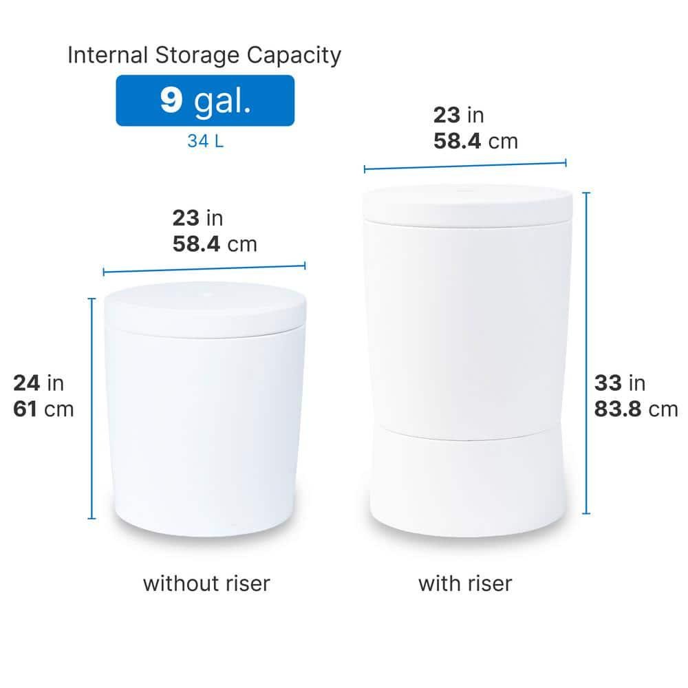 Step2 In-Pool Shade Table White Floating Drink Cooler Storage Adjustable Height
