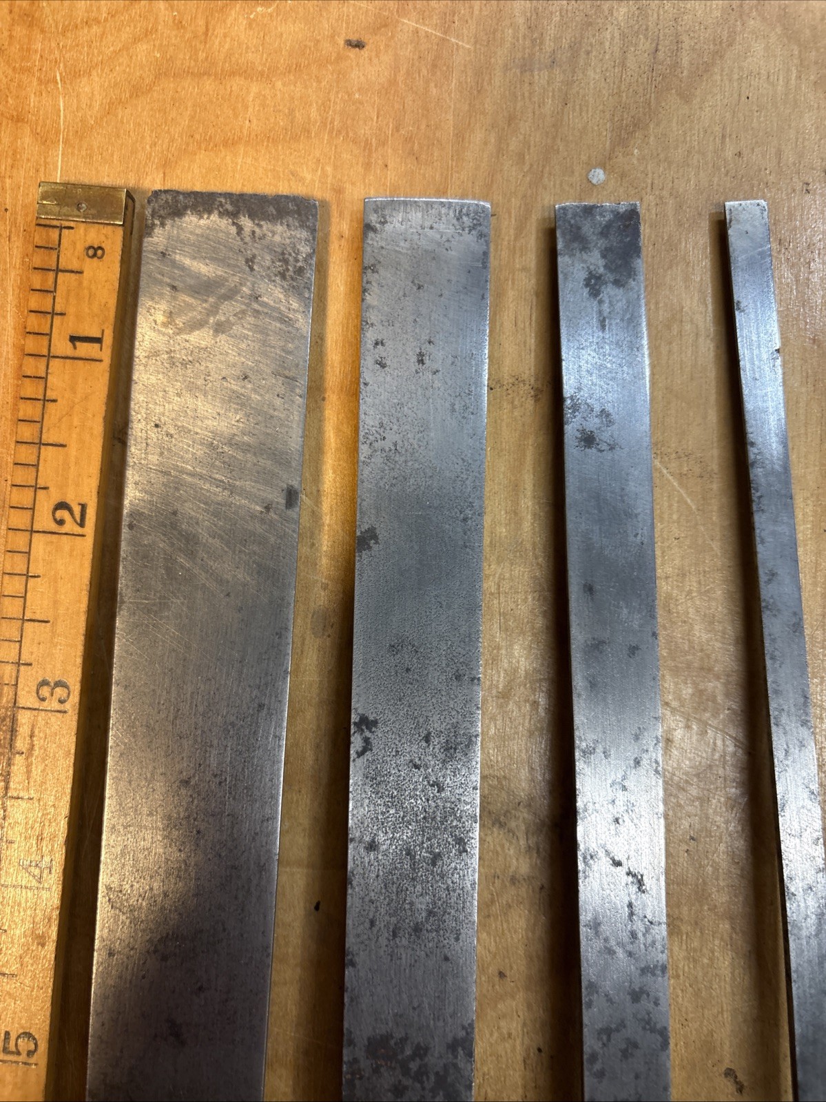 Vintage Set Of 4 Buck Bros Paring Chisel 1”, 3/4”, 1/2”, 1/4” Wide USA Wood