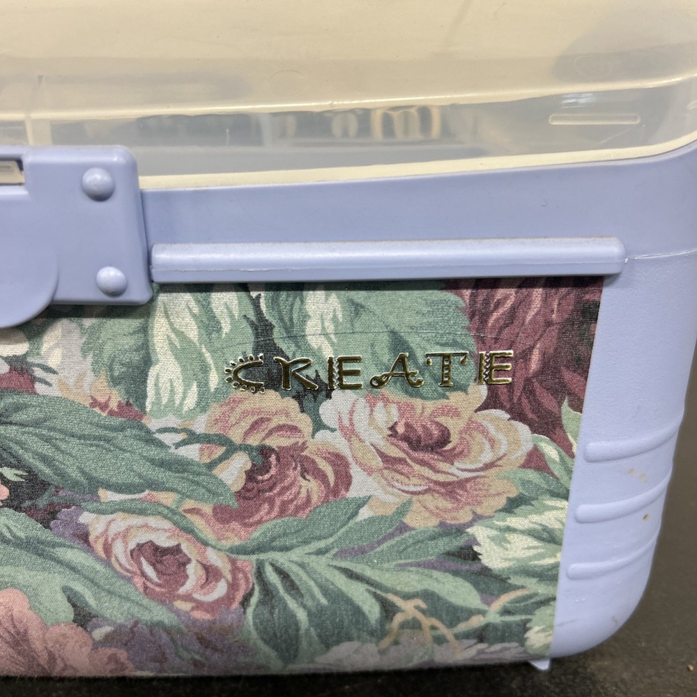 Vintage Sewing Case Caboodle Plus Extras.