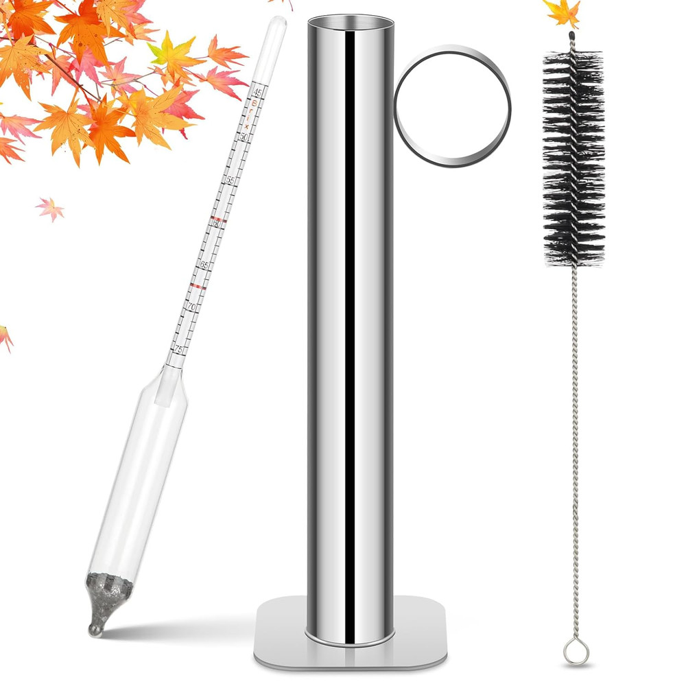 Maple Syrup Hydrometer Test Cup Kit, High Accuracy Hydrometer Maple Syrup Densit