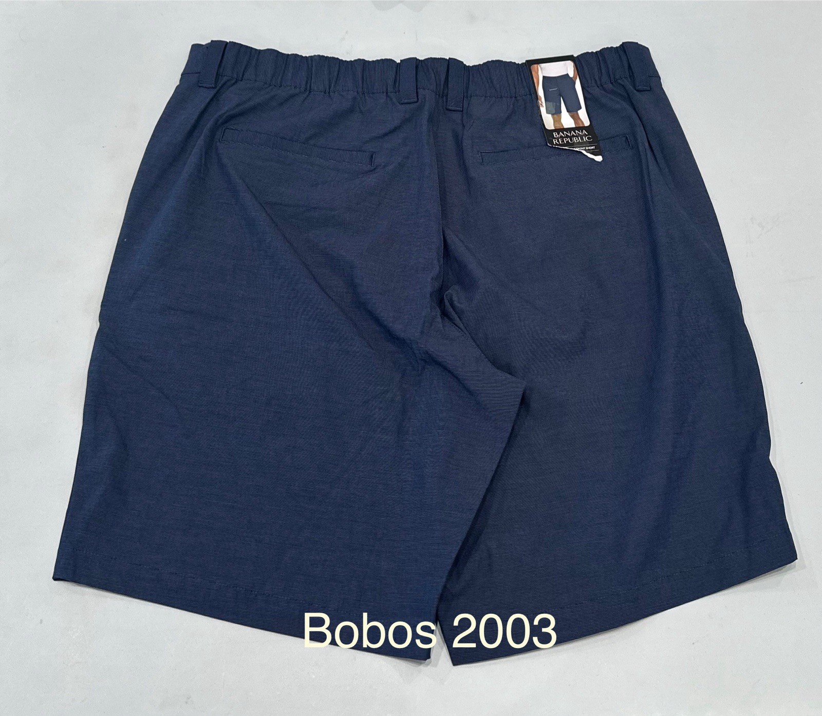 Banana Republic Men's Comfort Flat Front Shorts, Blue, Size 38