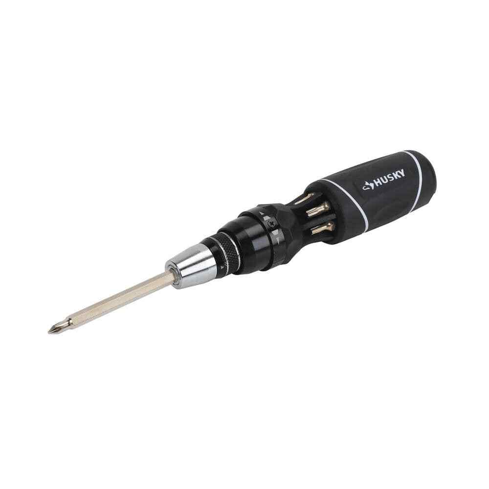 Husky 12 in 1 Quick Load Ratcheting Screwdriver