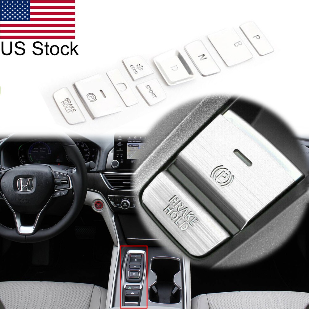 For Honda Accord 2018-2022 Interior Gear Shift Box Panel Button Sequin Cover