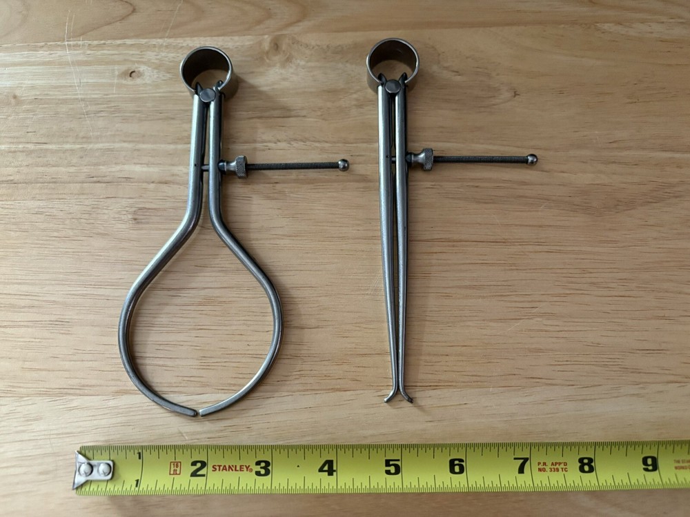 Starrett Inside And Outside Spring Calipers, 6” Range