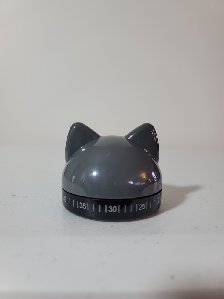 Kitty Kitchen Timer Cat Shaped Mechanical Timer Brand New