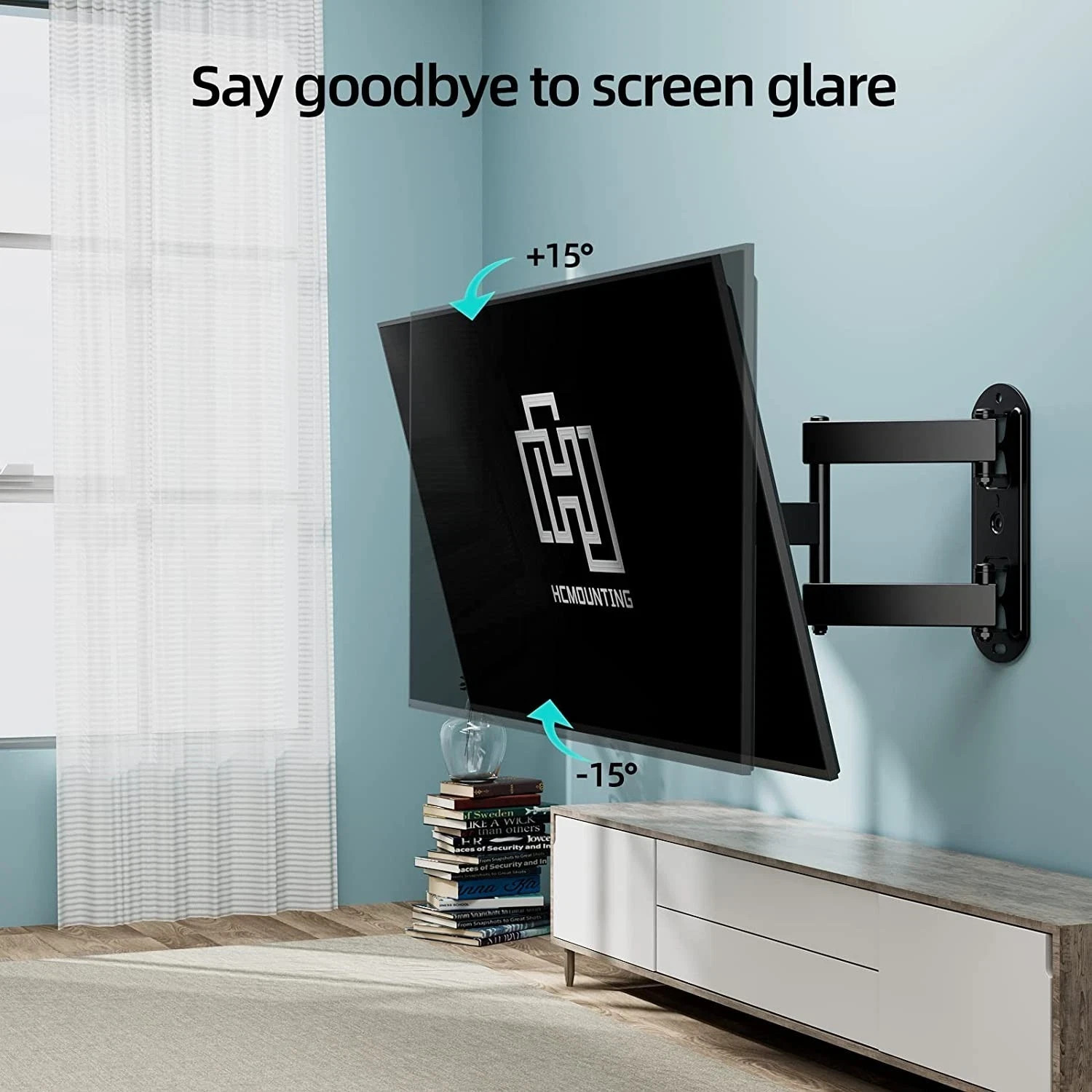 FULL MOTION LCD LED TV WALL MOUNT BRACKET SWIVEL TILT 26 32 40 42 43 47 50 55