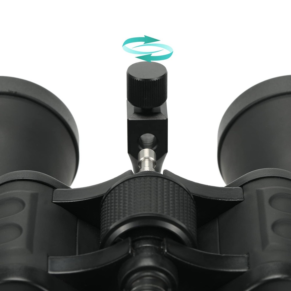 Binocular Tripod Adapter - 1/4-20 Inch Threading Quick Release Mount Black