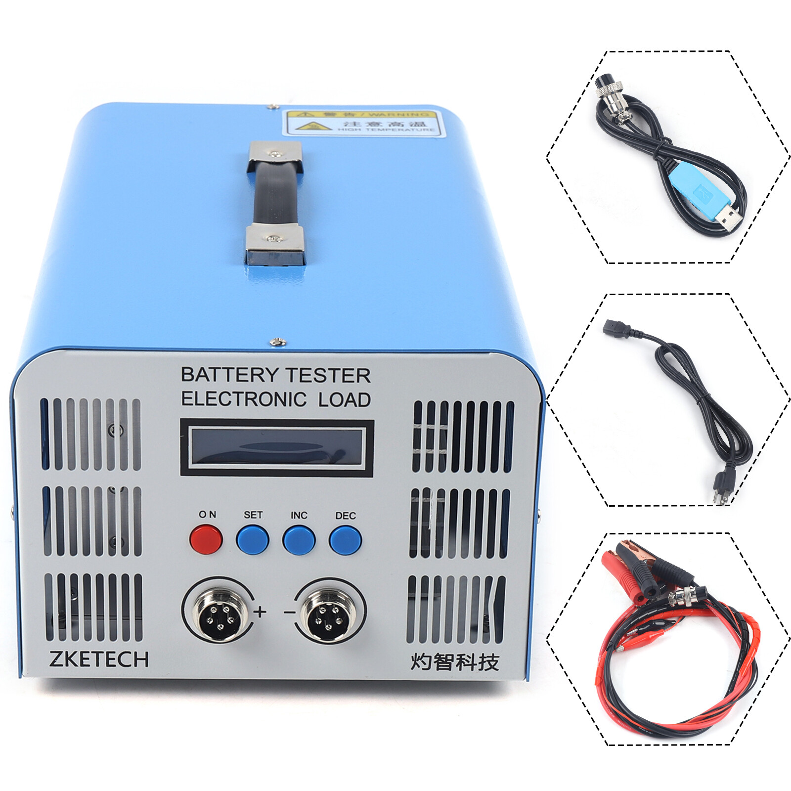 EBC-A40L 5V High Current Lithium Battery Capacity Tester 40A Manual 200W 110V