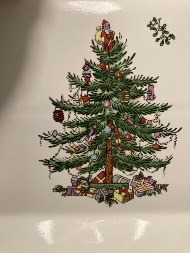 NIB Spode Christmas Tree 14” Rectangular Tray Service Ware Portmeirion Group