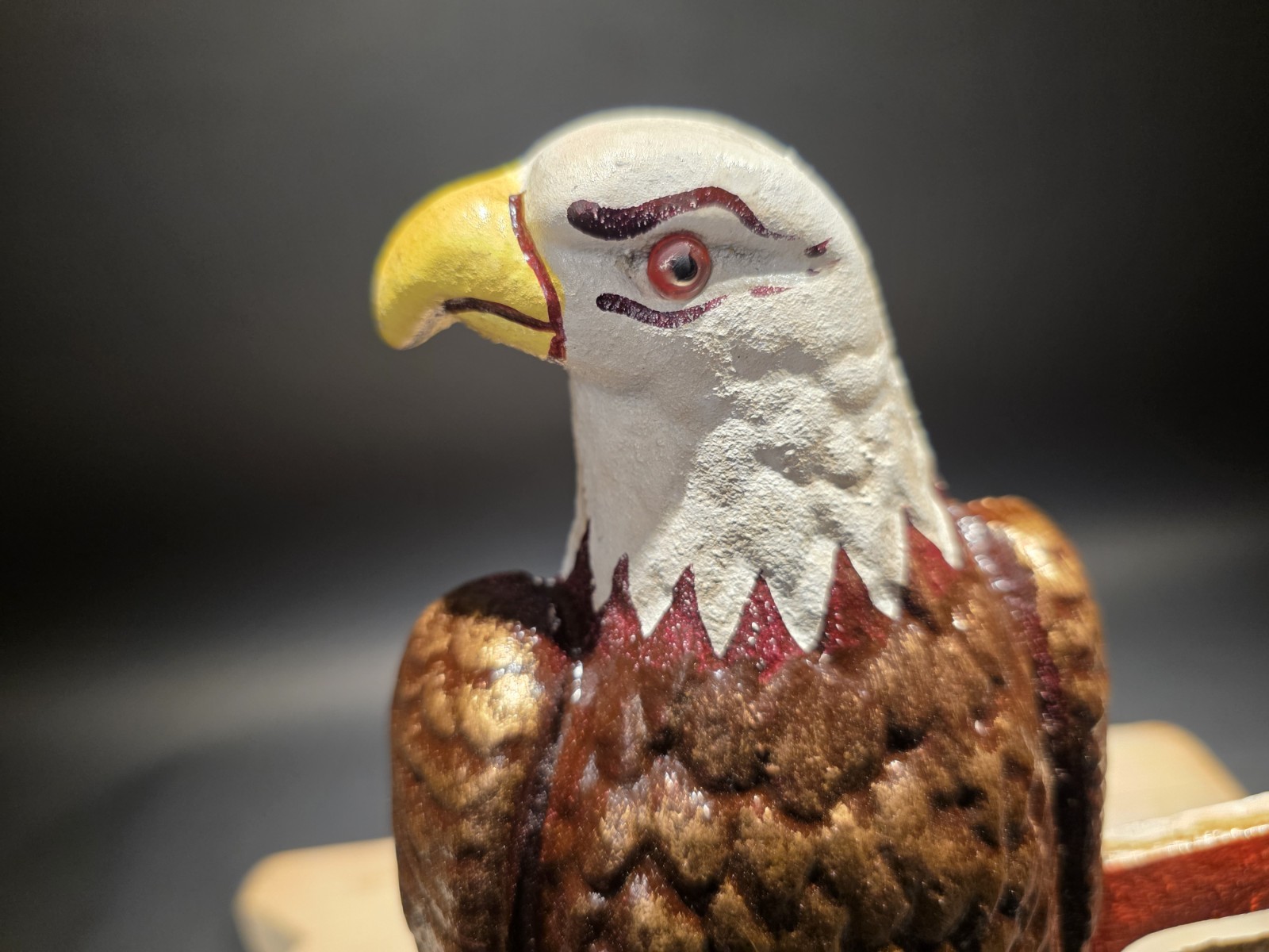 Antique Style Cast Iron Case American Eagle Sign Plaque