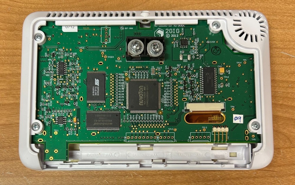 2gig 2GIG-TS1-E Alarm Panel - No Backplate