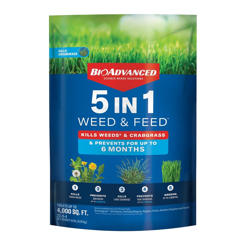BioAdvanced 5 in 1 Weed and Feed, Granules