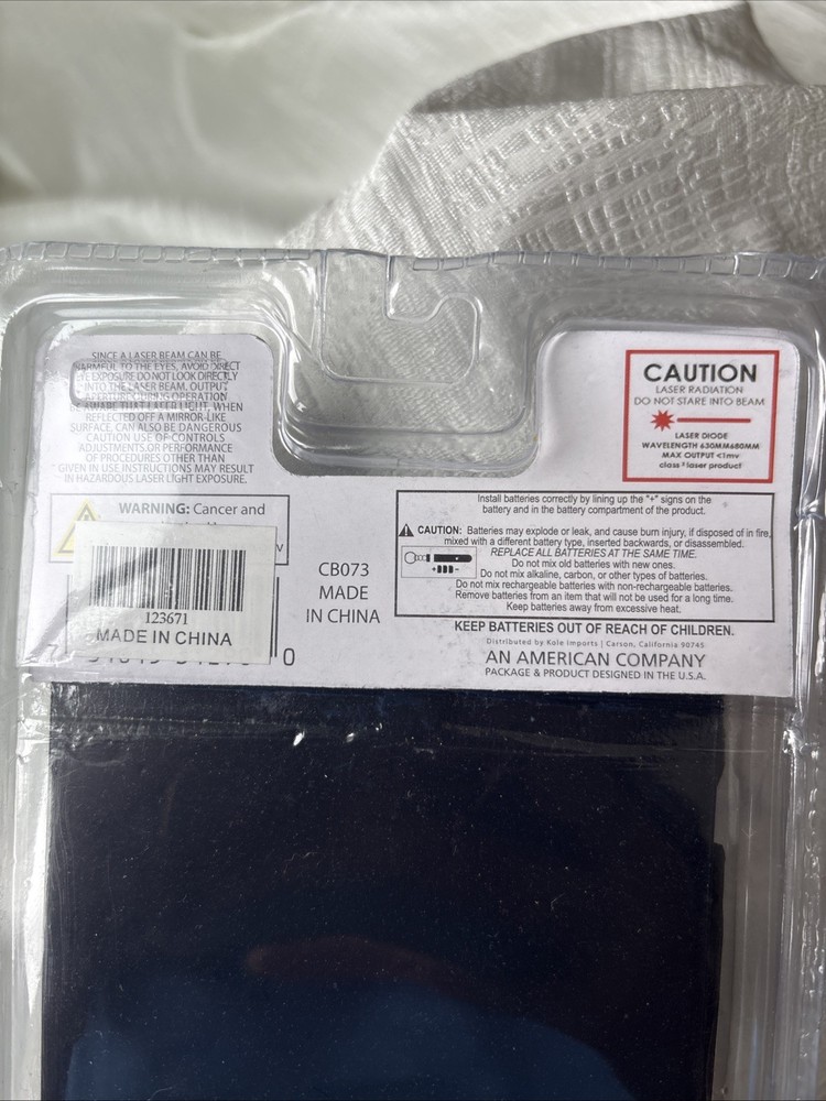 Laser Pointer Keychain with 42 Interchangeable Asst. Pattern Tips