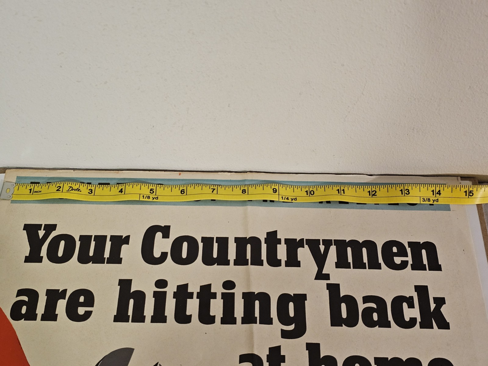 Original Vintage WWII British Propaganda Poster 15"x20” Fighters Of The Allies